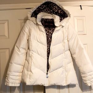 Betsy Johnson puffer coat with removable hood